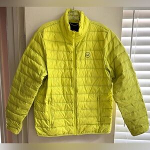 Hollister Bright Lime Green Puffer Jacket